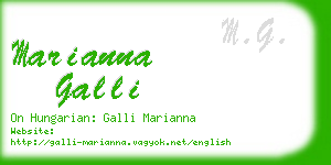 marianna galli business card